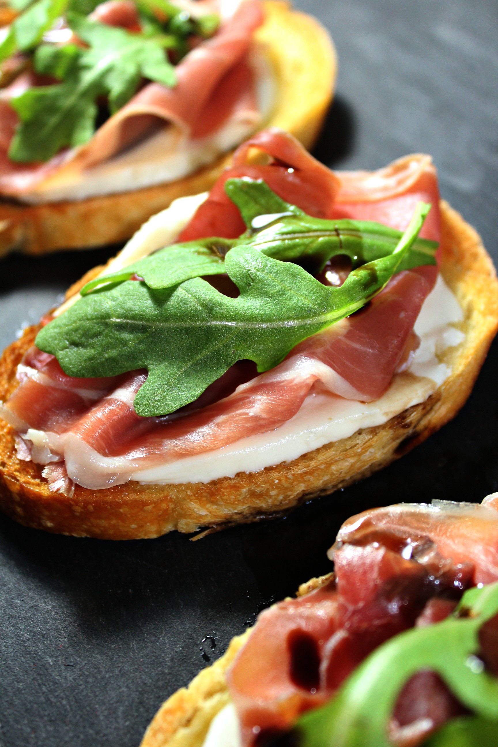 Prosciutto Mozzarella Bruschetta Forks N Flip Flops