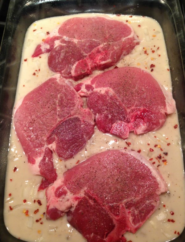 One Pan Pork Chops and Rice Forks 'n' Flip Flops