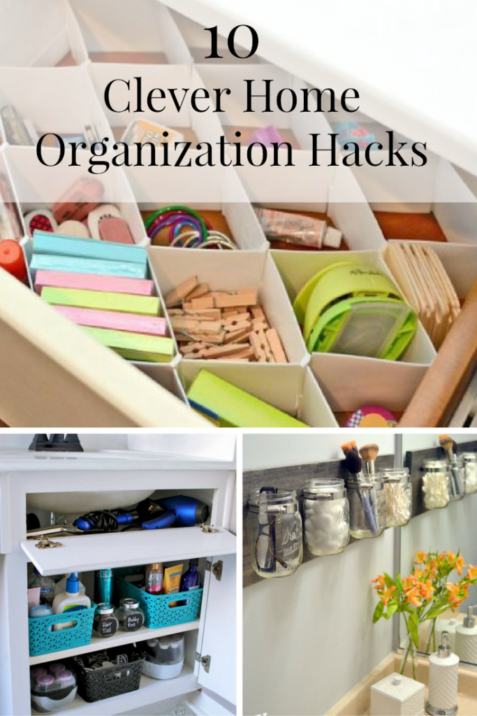 10 Clever Home Organization Hacks - Forks 'n' Flip Flops