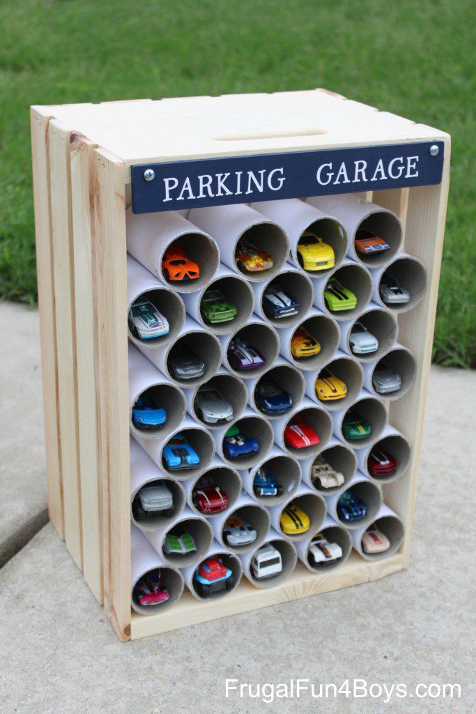 diy-wooden-parking-garage