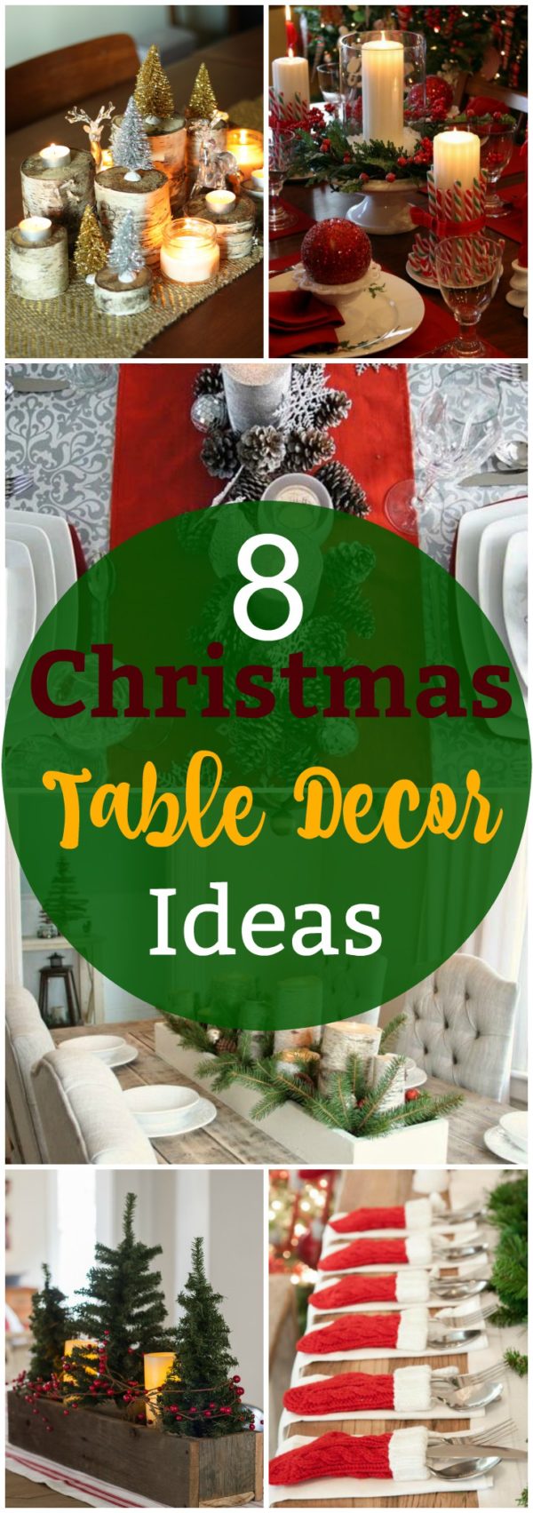 8 DIY Christmas Table Decoration Ideas - Forks 'n' Flip Flops