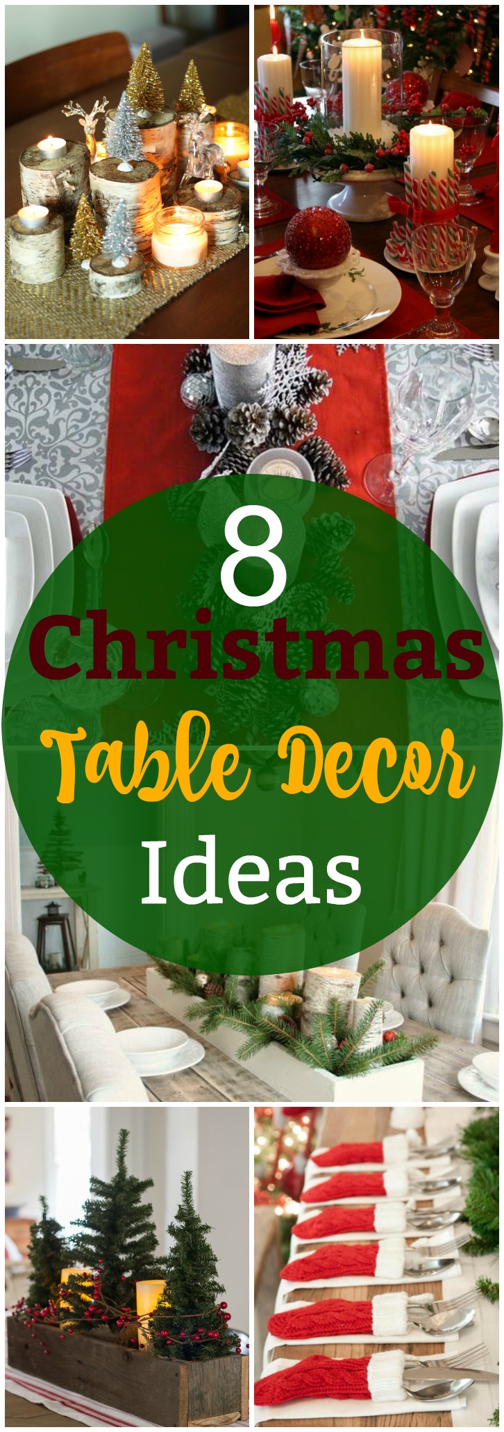 8 DIY Christmas Table Decoration Ideas  Forks 'n' Flip Flops