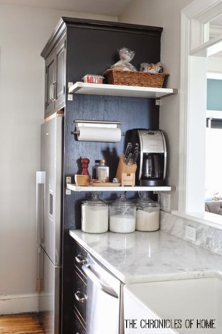 Floating Kitchen Shelves