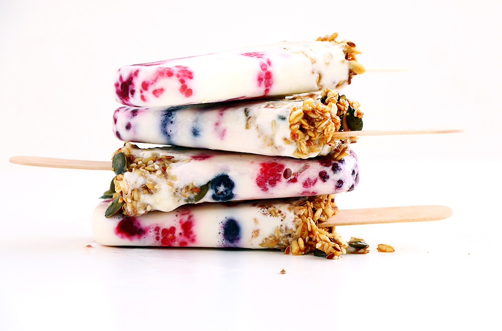 Breakfast Yogurt Popsicles