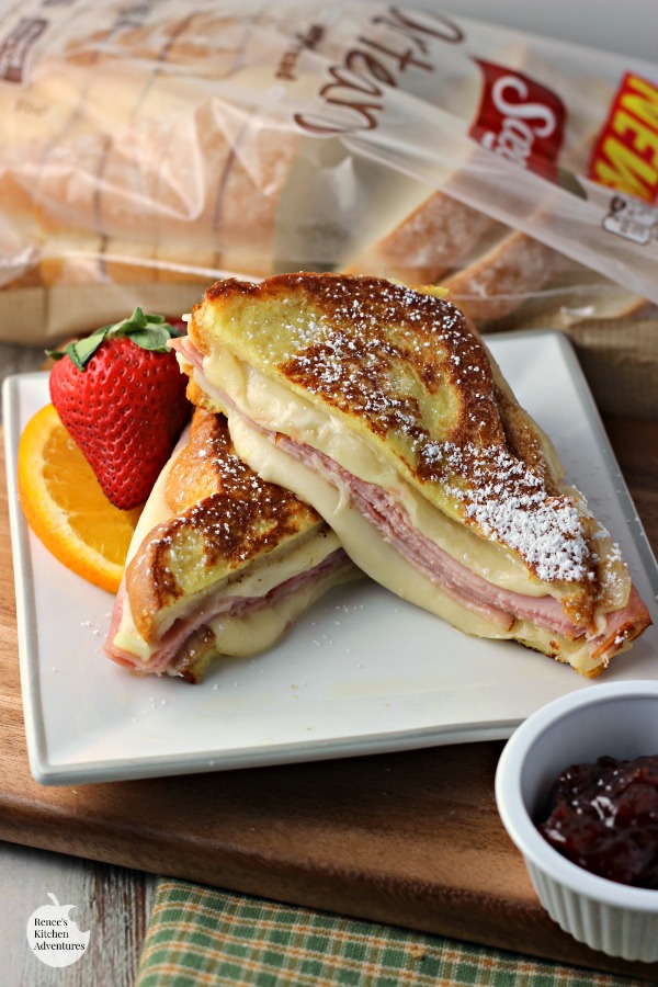 Monte Cristo Style Grilled Cheese Sandwich