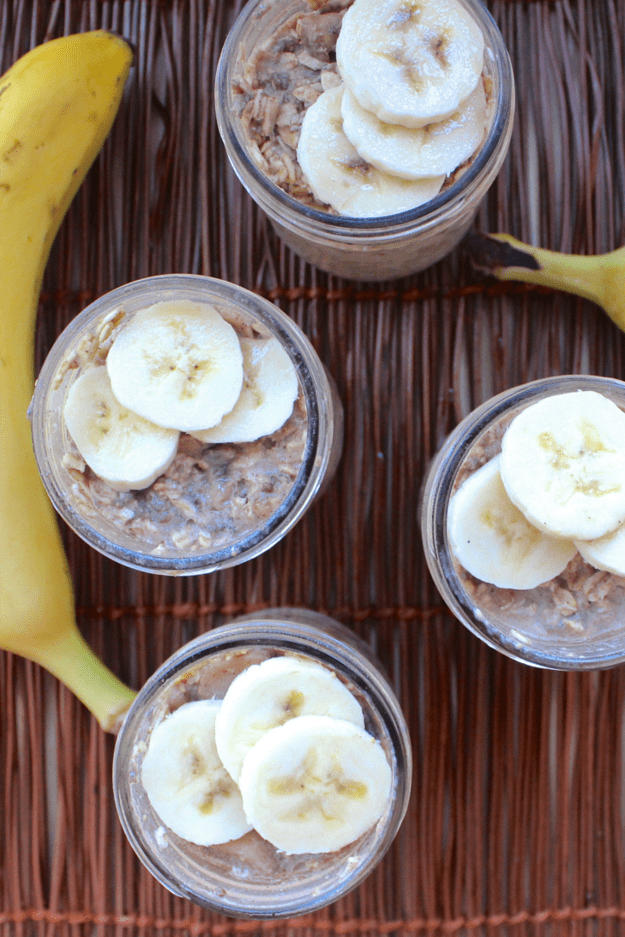 Peanut Butter Banana Overnight Oats