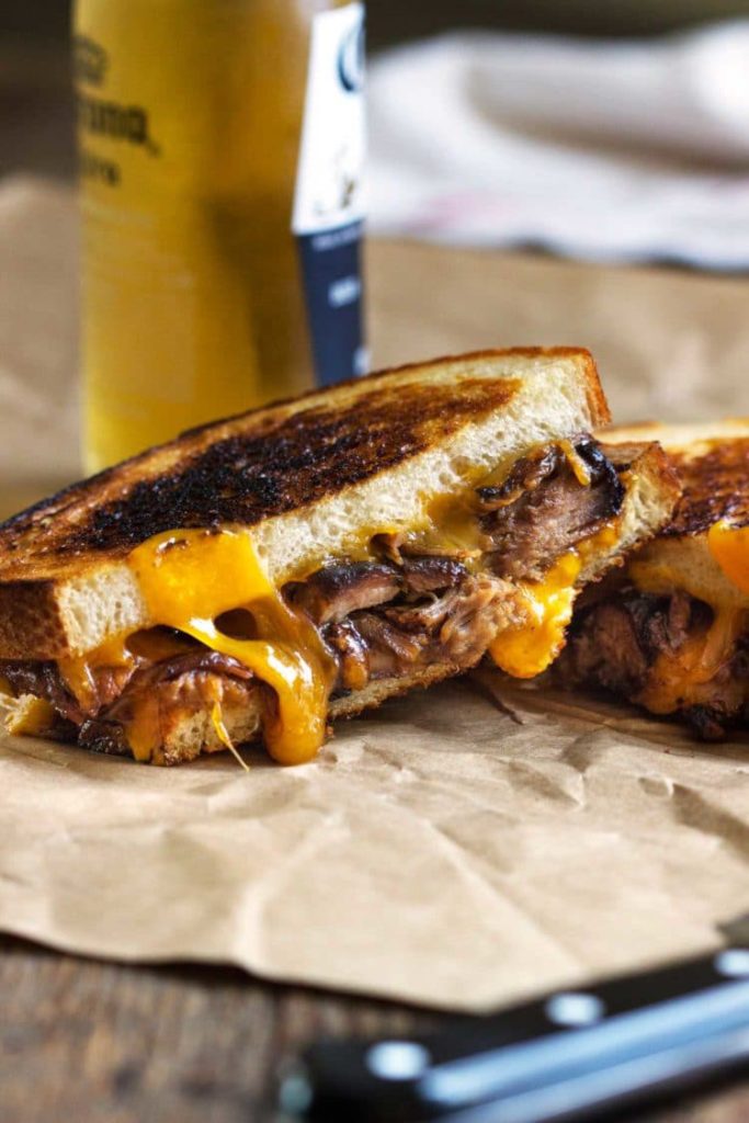 Pulled Pork Grilled Cheese