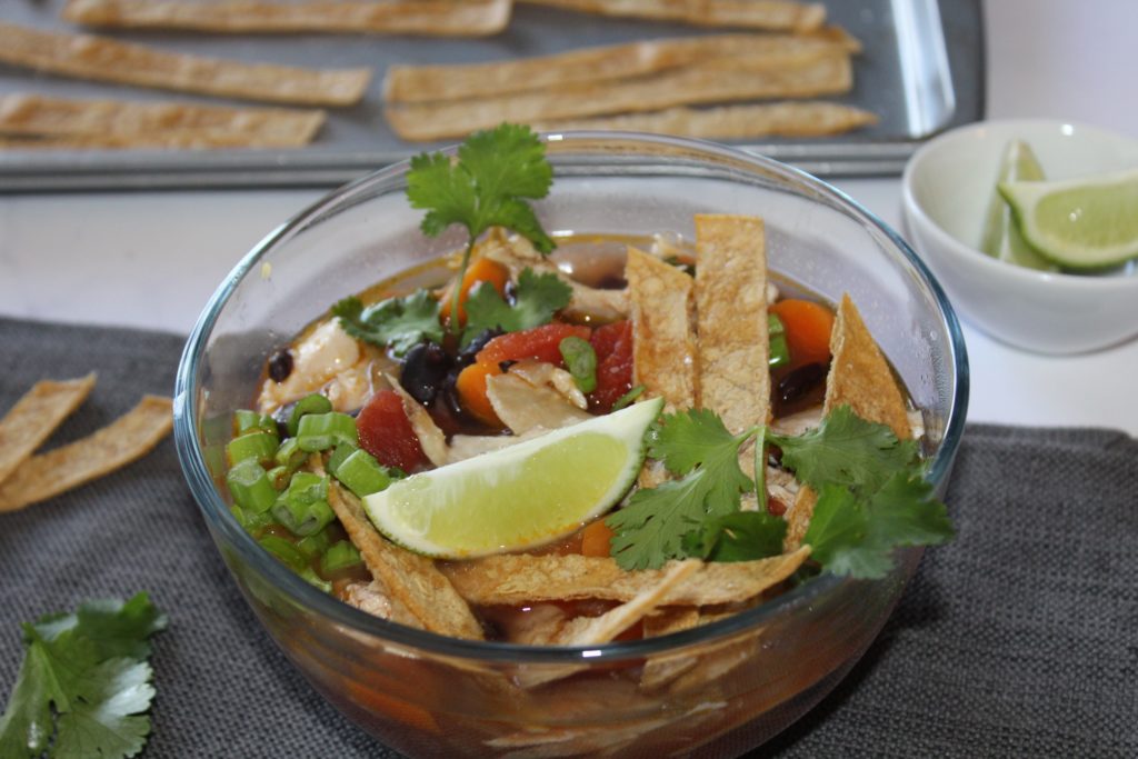 Chicken Poblano Tortilla Soup