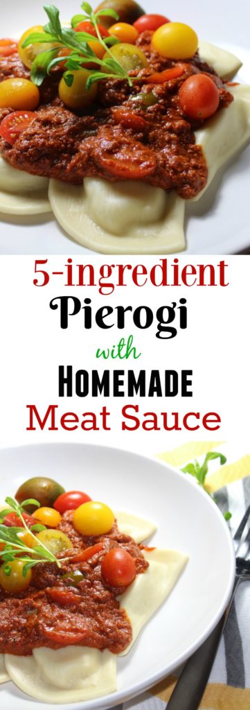 Pierogi with Homemade Meat Sauce