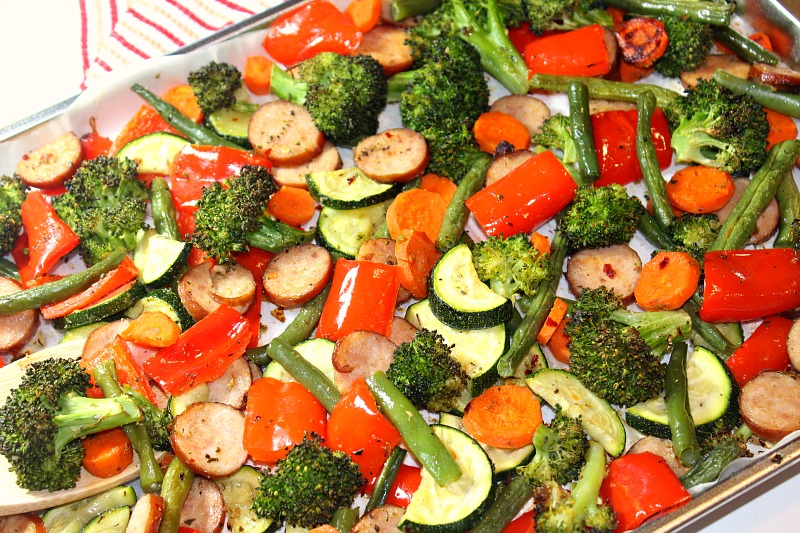 Sheet Pan Low Carb Sage Sausage And Veggies Forks N Flip Flops