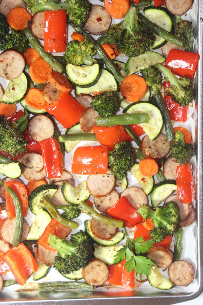 Sheet Pan Low Carb Sage Sausage And Veggies Forks N Flip Flops 3921