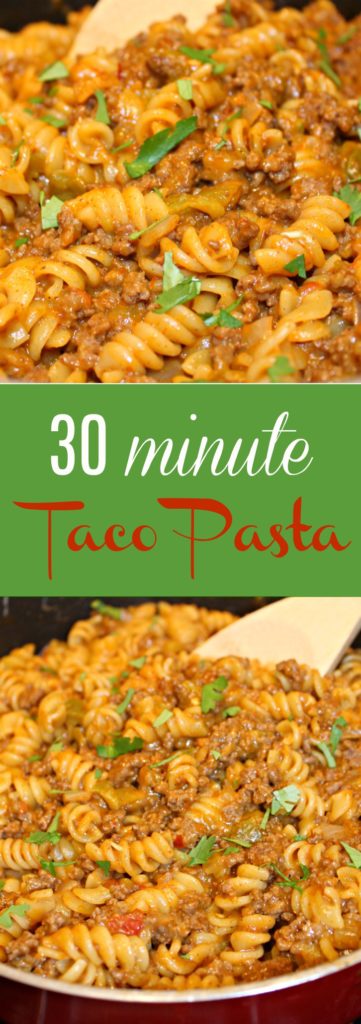 30 Minute Taco Pasta
