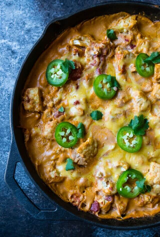 Low-Carb-Chicken-Enchilada-Cauliflower-Casserole