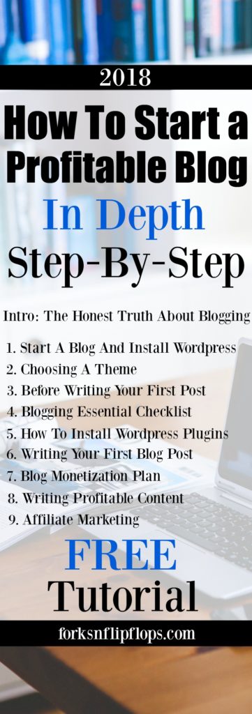 How To Start A Profitable Blog Free Tutorial Forks N Flip Flops - 