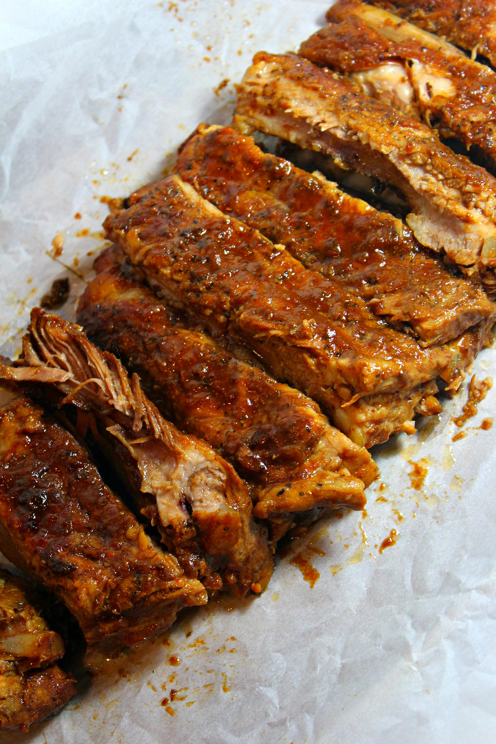 Crockpot Smoky BBQ Pork Ribs Forks 'n' Flip Flops