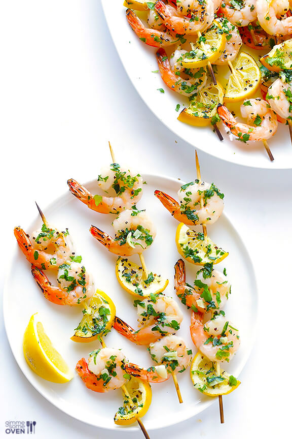 Shrimp-Scampi-Skewers