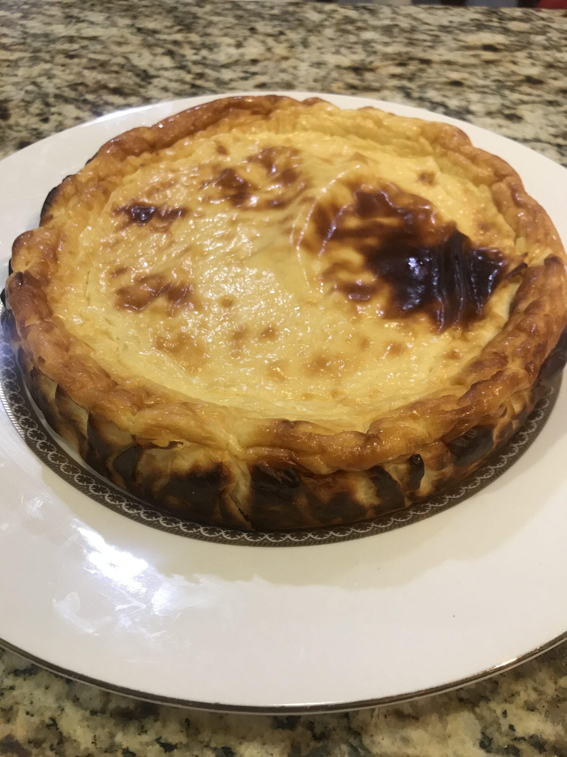 Low Carb Basque Cheesecake - Forks 'n' Flip Flops