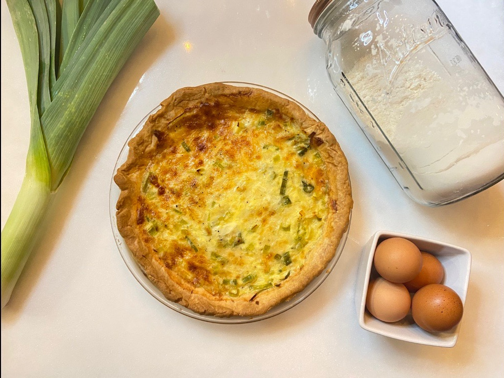 Leek and Gruyère Quiche - Forks 'n' Flip Flops